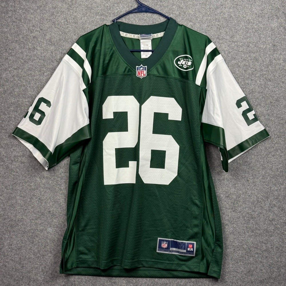 New York Jets NFL Pro Line‎ Le'Veon Bell 26 Football Jersey Men's M Green White